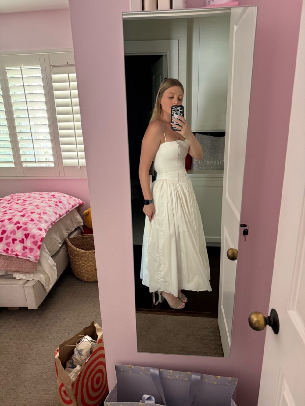 NWT HOUSE OF CB Ysebella dress White Midi Dress - Picture 2 of 4